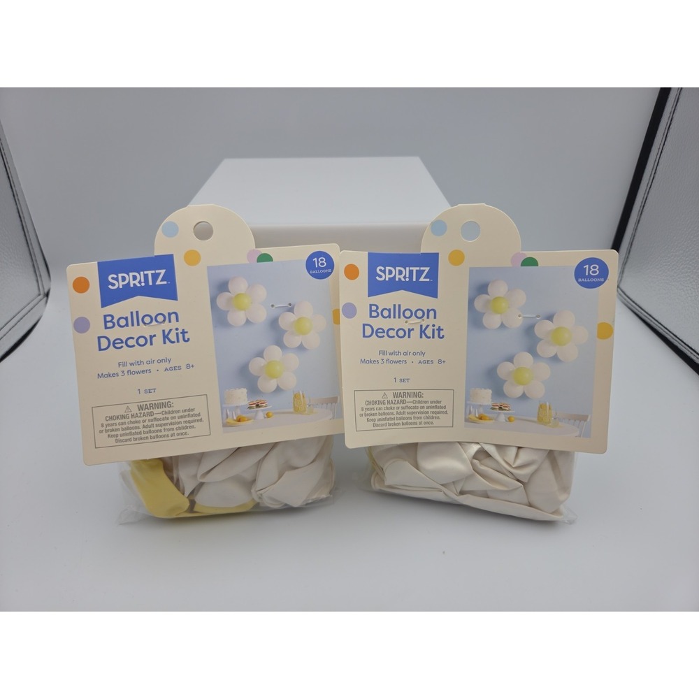 Target 2 Pack 3ct Latex Balloon Daisy Flowers Spritz™ Decor Accent Spring